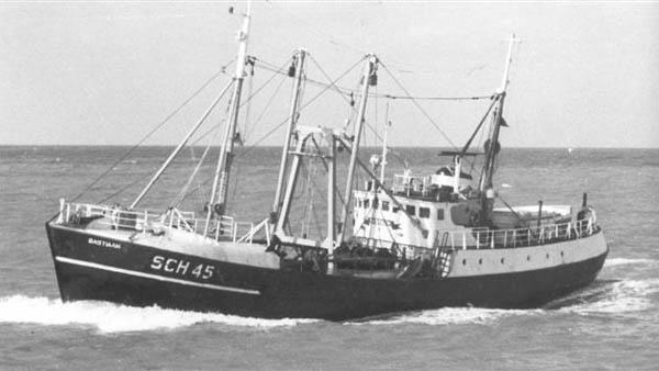 Mijn 21ste schip in 1969: SCH 45, de BASTIAAN: Klik op de foto voor informatie en een vergroting