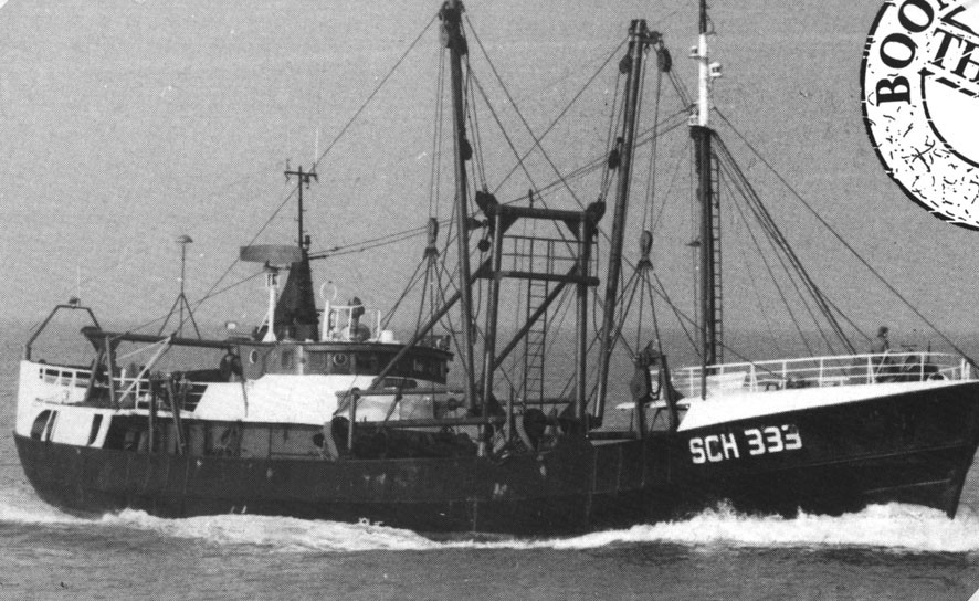 Mijn 25ste schip in 1975: SCH 333, de ADRIANA: Klik op de foto voor informatie en een vergroting