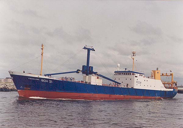 Mijn 32ste schip ook in 1987-98: SCH 21, de FRIESLAND: Klik op de foto voor informatie en een vergroting